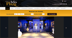 Desktop Screenshot of hotelarlesplaza.com